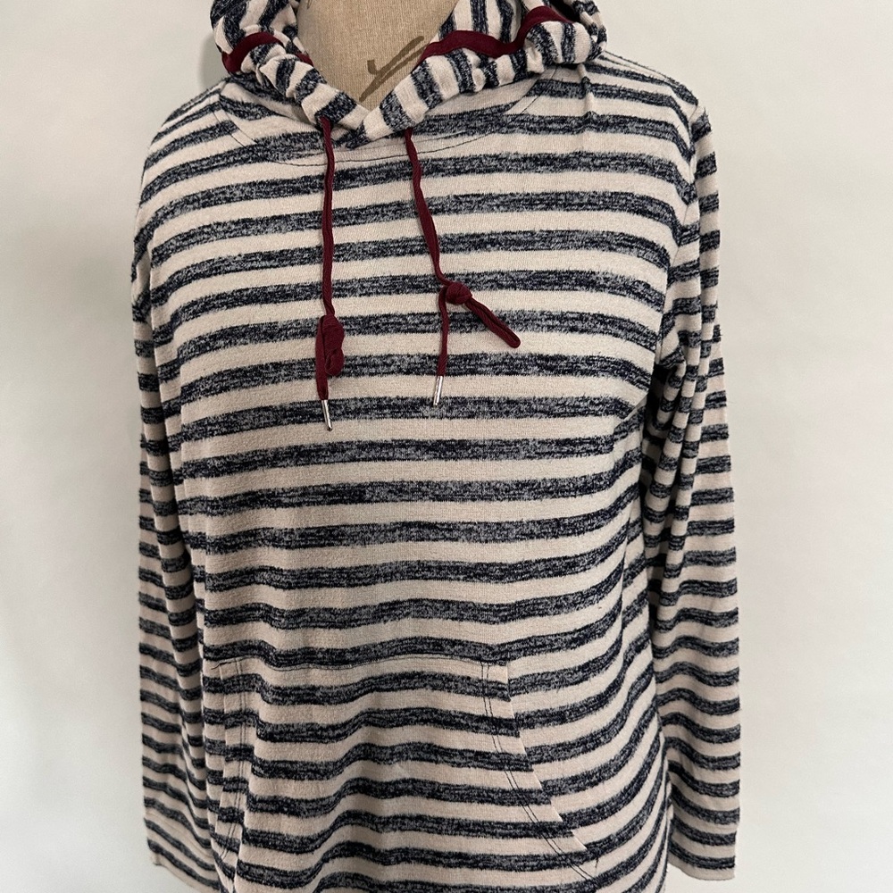 Market & Spruce Perine Pocket Hooded Knit Top